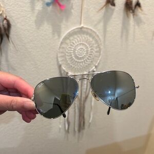 Ray-Ban Silver Aviator Sunglasses